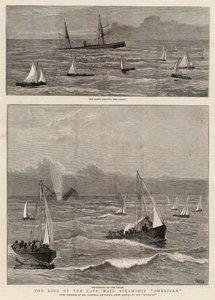 La perdita della nave postale Cape Mail Steamship American da Joseph Nash
