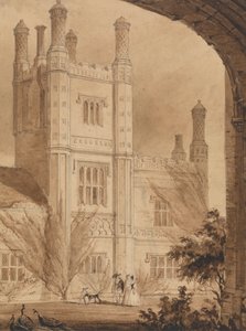La Torre della Casa Padronale, East Barsham, Norfolk da Joseph Nash