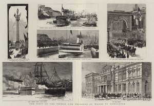 La visita del Principe e della Principessa del Galles a Newcastle