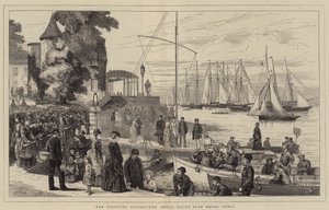 La stagione della vela, la Royal Yacht Club House, Cowes da Joseph Nash