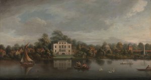 Villa del Papa, Twickenham, ca. 1755 da Joseph Nickolls