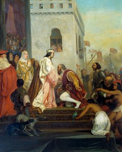 Accoglienza di Cristoforo Colombo dai re di Spagna Ferdinando II d