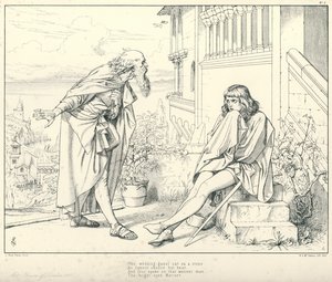 Illustrazione per La Ballata del Vecchio Marinaio di Coleridge da Joseph Noel (after) Paton
