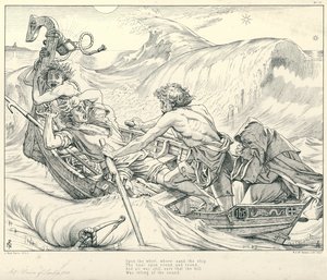 Illustrazione per La Ballata del Vecchio Marinaio di Coleridge da Joseph Noel (after) Paton