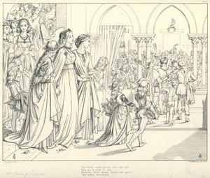 Illustrazione per La ballata del vecchio marinaio di Coleridge da Joseph Noel (after) Paton