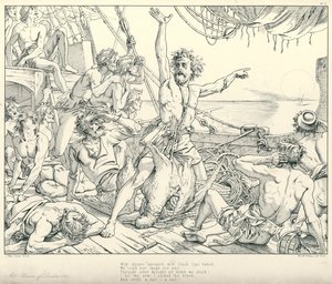Illustrazione per La Ballata del Vecchio Marinaio di Coleridge da Joseph Noel (after) Paton