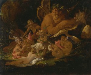 Puck e le fate, da "Sogno di una notte di mezza estate" da Joseph Noel Paton