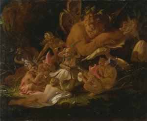 Puck e le fate, da "Sogno di una notte di mezza estate". da Joseph Noel Paton