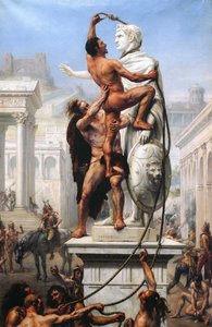 Il sacco di Roma da parte dei Visigoti nel 410 da Joseph Noel Sylvestre