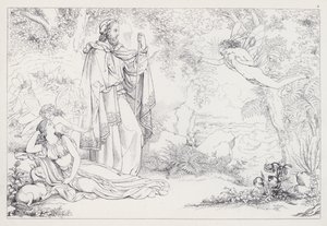 La Tempesta di Shakespeare, Atto I, Scena 2 da Joseph Noel after Paton