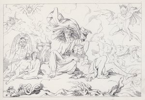 La Tempesta di Shakespeare, Atto I, Scena 2 da Joseph Noel after Paton