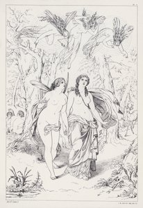 Il Prometeo Liberato di Shelley, Atto II, Scena 1 da Joseph Noel after Paton