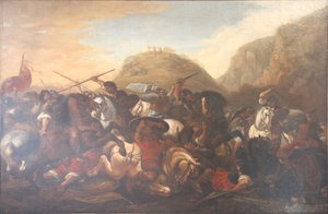 Giosuè che ferma il corso del sole e della luna. da Joseph Parrocel