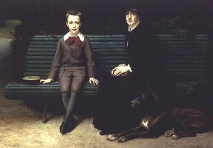 Mme Memssiere e suo figlio da Joseph Paul Mesle