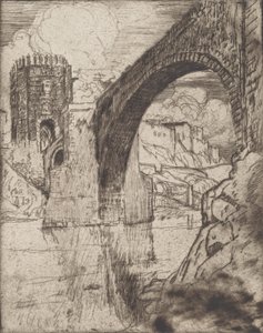 Arco del Ponte di Alcantara, 1904 da Joseph Pennell