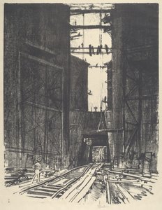 In fondo alla chiusa di Gatun, 1912