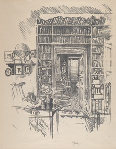 Sala dei libri a casa del Dr. Wister