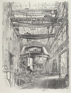 Costruzione della grande torre, 1916 da Joseph Pennell