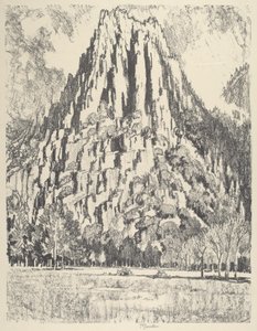 Contrafforti, Yosemite, 1912 da Joseph Pennell