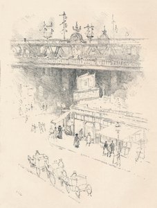 Angolo di Villiers Street, Charing Cross, 1896