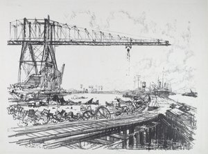 Canale francese e gru americane, 1912