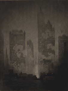 Dal traghetto di Cortlandt Street da Joseph Pennell