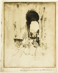Porta di Zocodovar, Toledo da Joseph Pennell