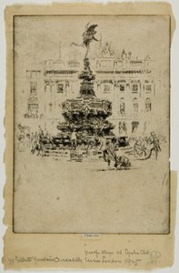 Monumento di Gilbert, Piccadilly Circus da Joseph Pennell