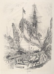 Nel bacino di carenaggio
