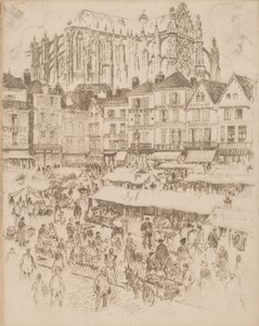 La Place, Beauvais, 1907 da Joseph Pennell