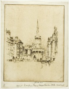 Cappella di Langham Place da Joseph Pennell