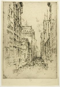 Broadway inferiore da Joseph Pennell