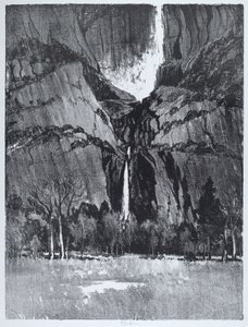 Cascate Inferiori, Yosemite da Joseph Pennell
