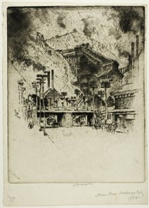 Strada principale, Mahanoy City da Joseph Pennell