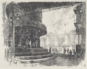 Produzione di ghisa da Joseph Pennell