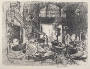 Produzione di pale per eliche, 1917 da Joseph Pennell