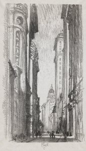Nassau Street, #5 nella Collezione Iconophie Club da Joseph Pennell