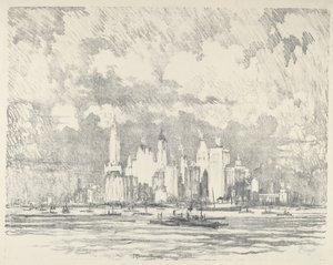 New York da Ellis Island da Joseph Pennell
