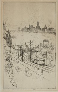 New York, dal New Jersey da Joseph Pennell