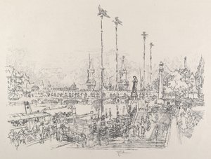 Oberbaumbrücke, Berlino da Joseph Pennell
