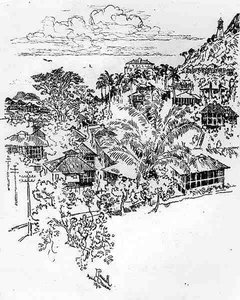 Ancon Ufficiale, tavola XXIV da Il Canale di Panama di Joseph Pennell, 1912