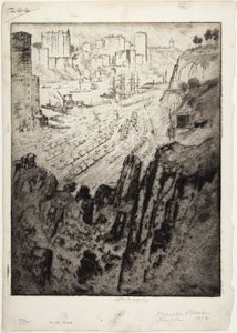 Palisate e palazzi da Joseph Pennell