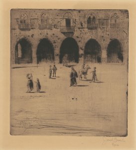 Piazza del Comune, Pistoia da Joseph Pennell