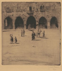 Piazza del Comune, Pistoia da Joseph Pennell