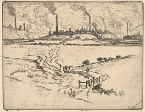 Potlands, Longport, settembre 1909 da Joseph Pennell