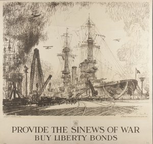 Fornisci i nervi della guerra, compra i Liberty Bonds da Joseph Pennell