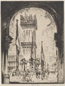 Ricostruzione del Campanile, Venezia, No.I da Joseph Pennell