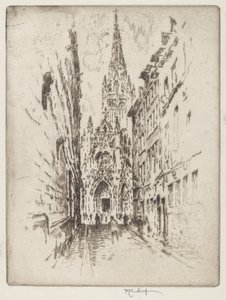 San Maclou, Rouen da Joseph Pennell