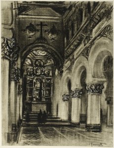 Santa Maria La Blanca, Toledo da Joseph Pennell