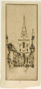 Chiesa di Spitalfields da Joseph Pennell